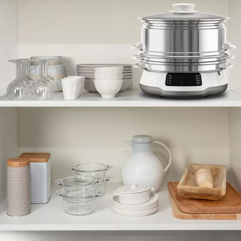 Tefal Convenient Series Deluxe VC502D garintuvas 3 krepšeliai Stalviršis 900 W Nerūdijantis plienas, Balta