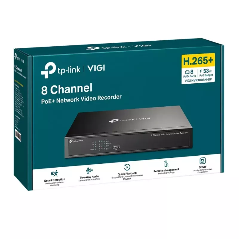 Tinklo vaizdo registratorius TP-Link VIGI NVR1008H-8P
