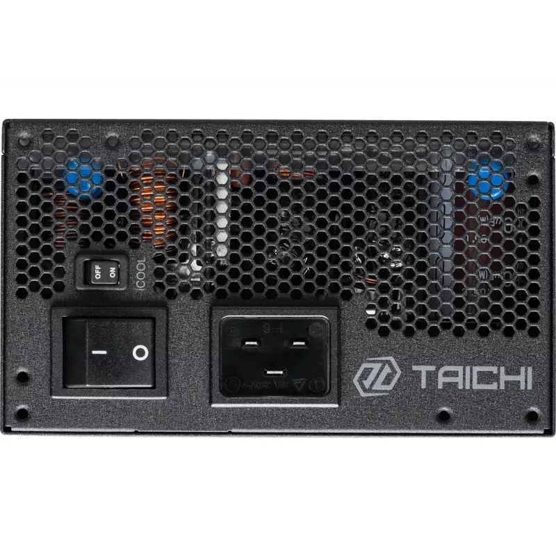Maitinimo blokas ASROCK Taichi TC-1650T 1650 W 20+4 kaiščiai ATX 80 PLUS Titanium, 135 mm ventiliatorius, juodas