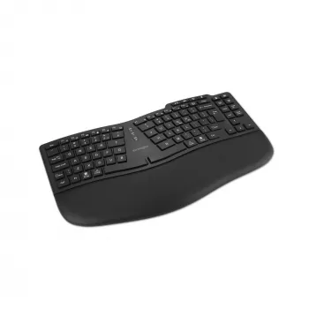 Kensington Pro Fit Ergo KB675 EQ TKL Įkraunama klaviatūra, be skaičių dalies (80–87 %), belaidė, Bluetooth, membraninė, QWERTY, juoda
