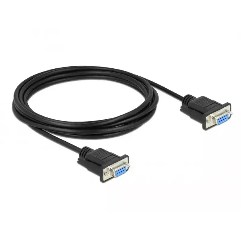 Serijinis kabelis DeLOCK 86606 Juodas 3m RS-232 Sub-D9