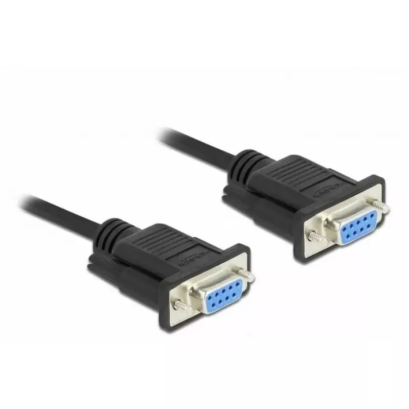Serijinis kabelis DeLOCK 86606 Juodas 3m RS-232 Sub-D9