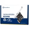 Sidabrinėstone ECU06 vidinė USB 3.2 Gen 2 adapterio PCIe žemo profilio plokštė