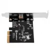 Sidabrinėstone ECU06 vidinė USB 3.2 Gen 2 adapterio PCIe žemo profilio plokštė