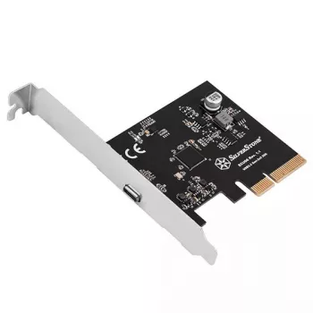Sidabrinėstone ECU06 vidinė USB 3.2 Gen 2 adapterio PCIe žemo profilio plokštė