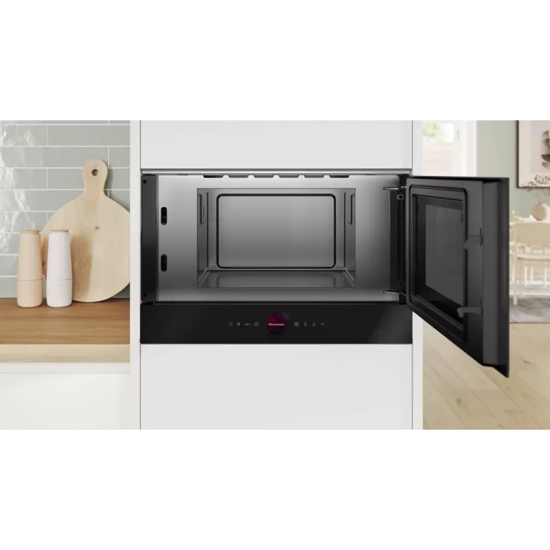 Bosch Serie 8 BFR7221B1 mikrobangų krosnelė Juoda Solo mikrobangų krosnelė Įmontuojama 21 L 900 W