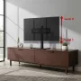 TV stovas MACLEAN MC-132, skirtas 32–55 colių televizoriams, palaiko iki 35 kg, 20° pasukimas, VESA 75x75–400x400