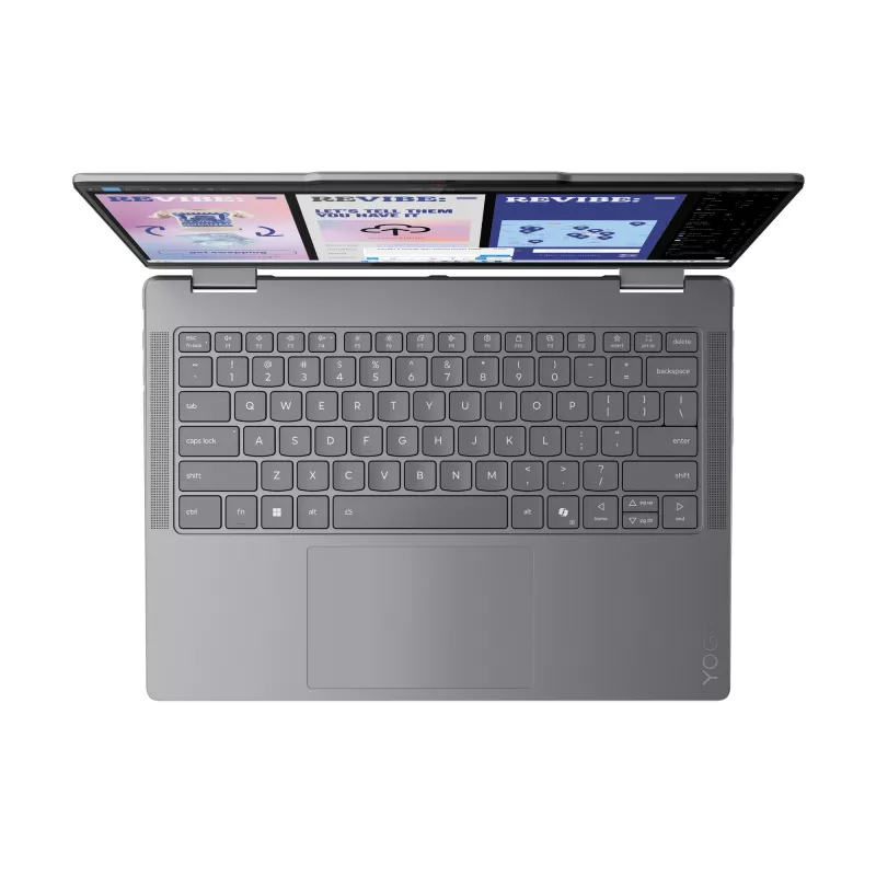 Nešiojamas kompiuteris Lenovo YOGA 7 2-in-1 14 colių Ultra 5 226V, 16GB LPDDR5x, 1TB NVMe, OLED WUXGA, Windows 11 Home, Luna Grey