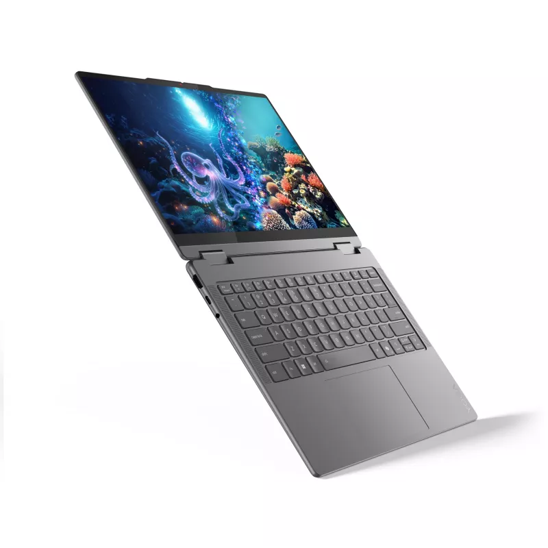 Nešiojamas kompiuteris Lenovo YOGA 7 2-in-1 14 colių Ultra 5 226V, 16GB LPDDR5x, 1TB NVMe, OLED WUXGA, Windows 11 Home, Luna Grey
