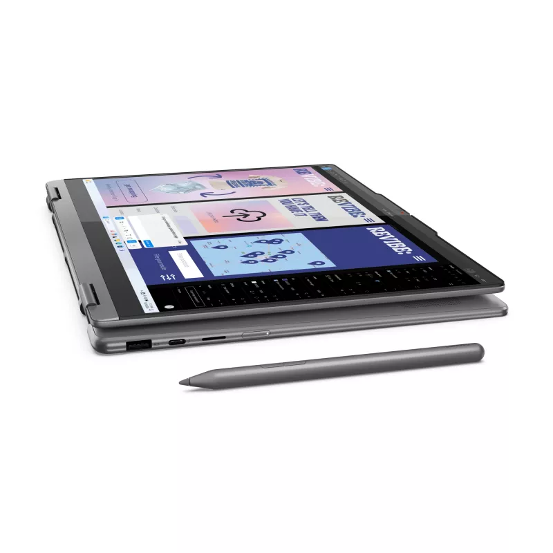 Nešiojamas kompiuteris Lenovo YOGA 7 2-in-1 14 colių Ultra 5 226V, 16GB LPDDR5x, 1TB NVMe, OLED WUXGA, Windows 11 Home, Luna Grey