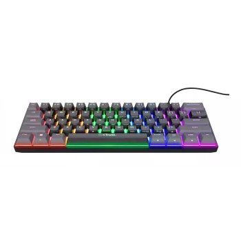 Trust GXT 867 Acira klaviatūra, žaidimams, USB, QWERTY, US English, juoda
