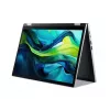 Hibridinis (2-in-1) nešiojamasis kompiuteris Acer Aspire Go Spin 14 AGSP14-31PT-C72L — 14 colių WUXGA jutiklinis ekranas, Intel N150, 16 GB LPDDR5, 512 GB SSD, Windows 11 Home, sidabrinis