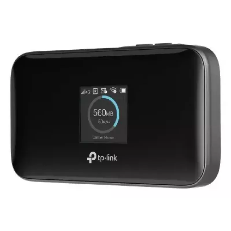 Mobiliojo tinklo maršrutizatorius TP-LINK M7750 — Nešiojamas LTE-Advanced 4G, 600 Mbps, 5 GHz Wi‑Fi 5, NanoSIM, MicroSD, 3280 mAh baterija