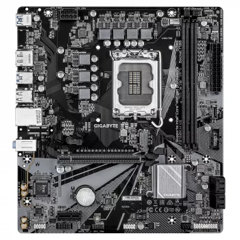 GIGABYTE B760M H V2 pagrindinė plokštė – palaiko 14-os kartos Intel Core procesorius, 5+1+1 fazių skaitmeninis VRM, iki 8000 MHz DDR5 (O.C.), 1xPCIe 4.0 M.2, 1GbE LAN, USB 3.2 Gen1
