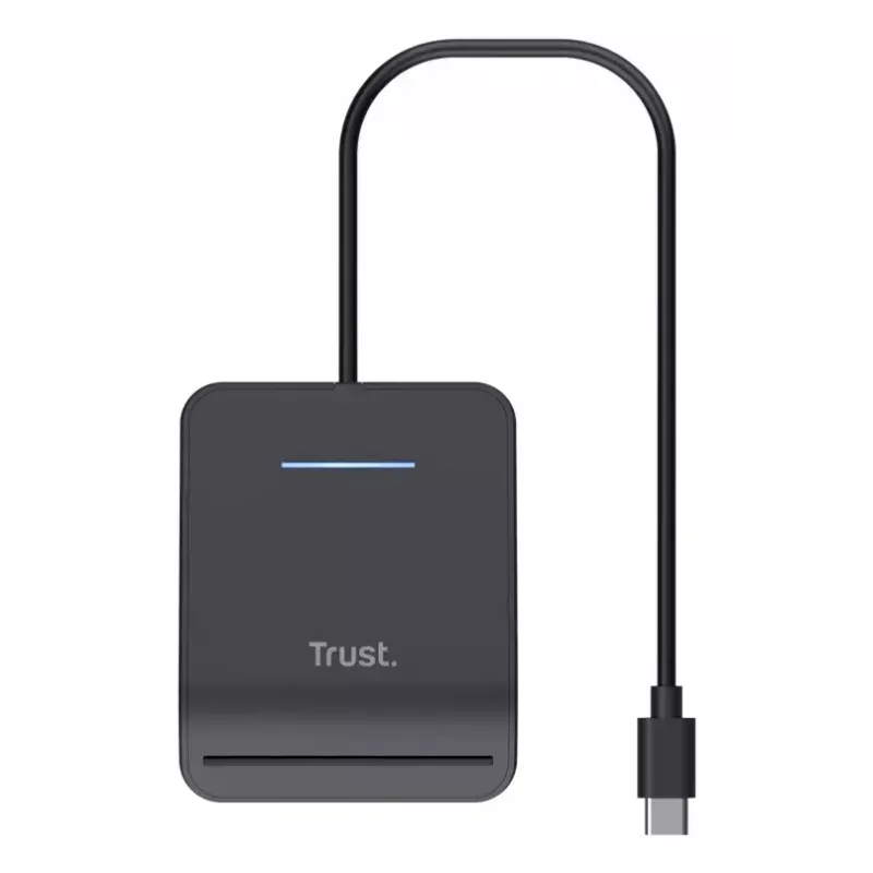 Trust Primo išmaniųjų kortelių skaitytuvas vidaus USB USB Type-C juodas