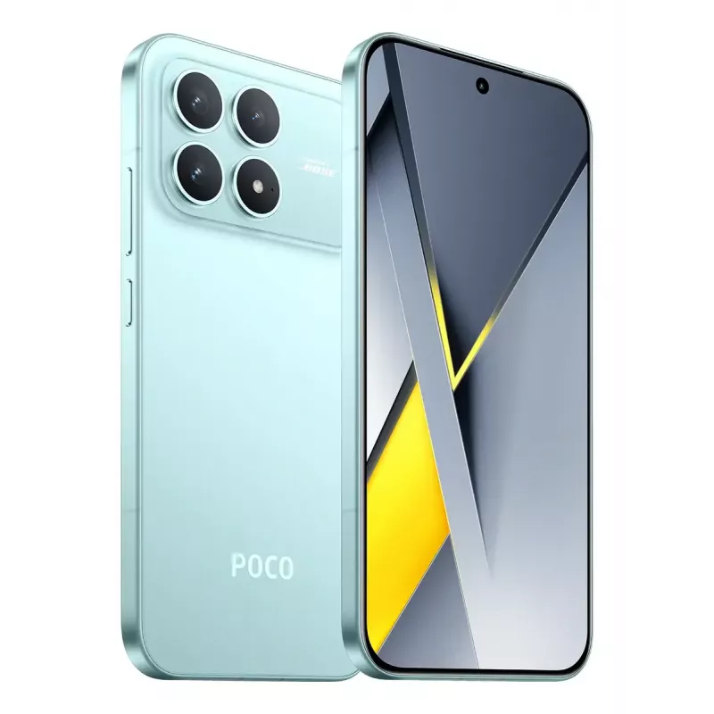 Išmanusis telefonas POCO F8 Pro — 6,59 col. 2510×1156, Qualcomm Snapdragon 8 Elite 3,53 GHz, 12 GB RAM, 512 GB, 5G, Dual SIM, 6210 mAh, IP68, mėlynas