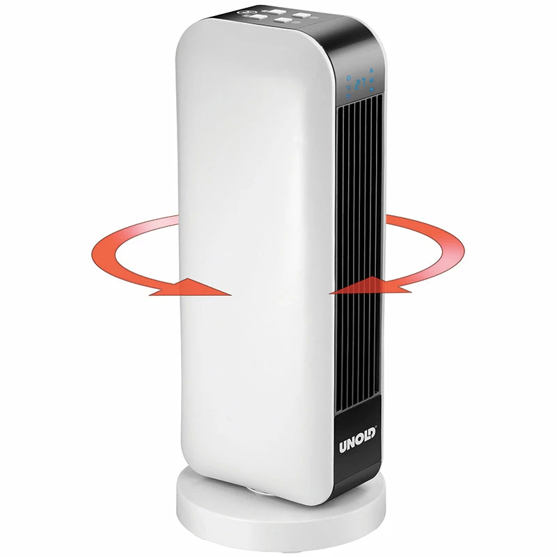 Unold 86430 elektrinis šildytuvas Patalpoms Juoda, Balta 2000 W Ventiliatorinis elektrinis šildytuvas