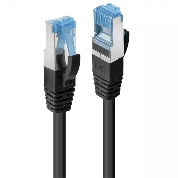Lindy 1,5 m CAT6a S/FTP LS0H nesikabinantis gigabitinis tinklo kabelis, juodas