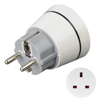 Hama 00223452 maitinimo kištuko adapteris Type F Type G (UK) Balta