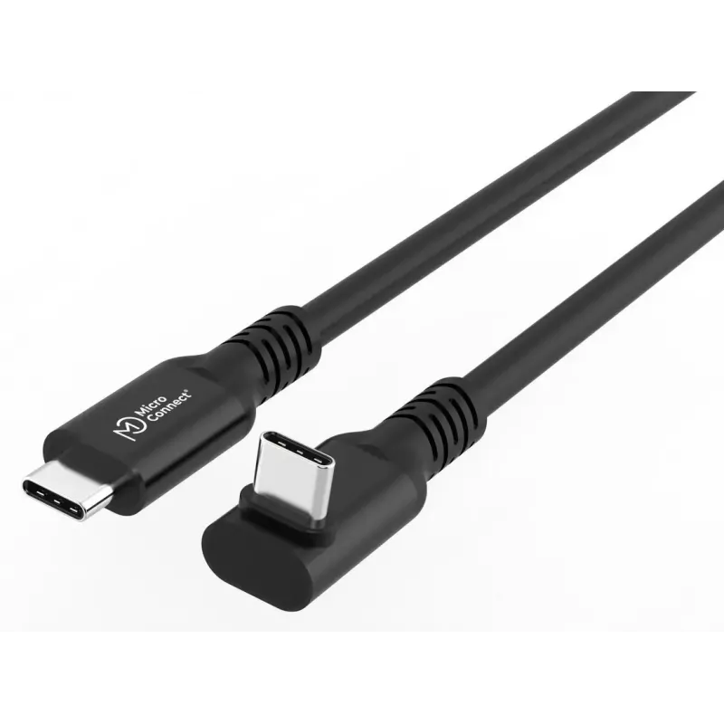 USB C į USB C kabelis MicroConnect MC-USB3.2CC2-FA, USB 3.2 Gen 2x2, 20 Gbit/s, 2 m, juodas