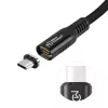 USB4 Gen 3x2 USB-C į USB-C laidas MicroConnect MC-LS-USB4CC0.15, 0,15 m, juodas