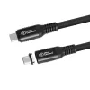 USB4 Gen 3x2 USB-C į USB-C laidas MicroConnect MC-LS-USB4CC0.15, 0,15 m, juodas