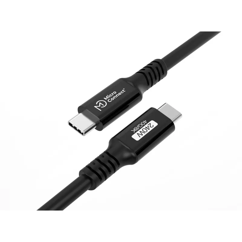 „Microconnect USB4CC015-240W“ USB laidas USB4 Gen 3x2 0,15 m USB C juodas