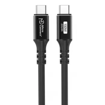 USB-C į USB-C kabelis MicroConnect USB3.2CC015 — USB 3.2 Gen 2x2, 0,15 m, juodas
