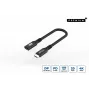 USB-C į USB-C kabelis MicroConnect USB3.2CC015EX, USB 3.2 Gen 2x2, 0,15 m, juodas
