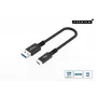 Microconnect USB3.2AC015 USB laidas USB 3.2 Gen 2 (3.1 Gen 2) 0,15 m USB C USB A Juodas