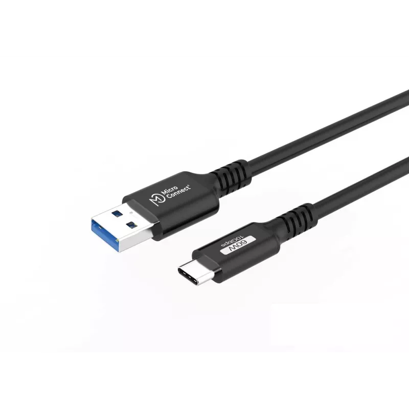 Microconnect USB3.2AC015 USB laidas USB 3.2 Gen 2 (3.1 Gen 2) 0,15 m USB C USB A Juodas