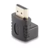 Lindy HDMI C tipo (moteriška) į HDMI A tipo (vyriška) 90 laipsnių kampinis adapteris aukštyn