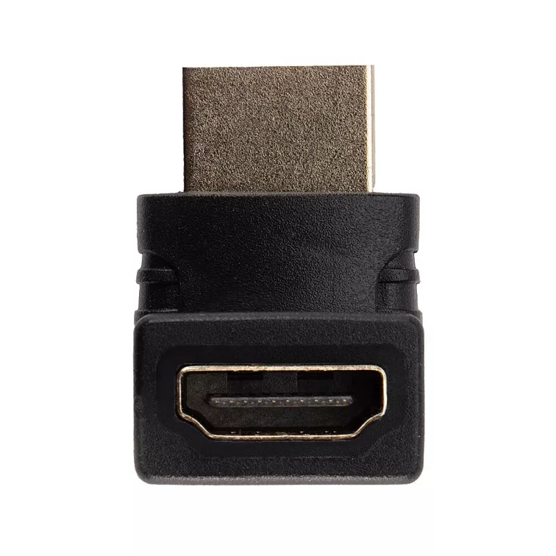 Lindy HDMI C tipo (moteriška) į HDMI A tipo (vyriška) 90 laipsnių kampinis adapteris aukštyn