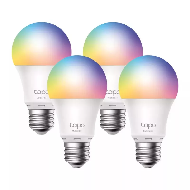TP-Link Tapo išmanioji Wi-Fi lemputė, įvairiaspalvė, 4 vnt. pakuotė