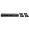 Lindy 70m Cat.6 4x4 HDMI 4K60 Matrix Extender, 3840 x 2160 pikselių, AV siųstuvas ir imtuvas, 70 m, laidinis, juodas, HDCP