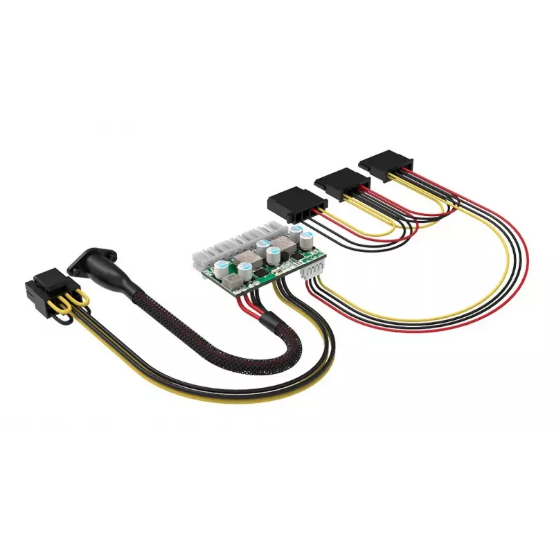 Akasa 150W nuolatinės srovės į ATX adapteris 12V 180W įvairiaspalvis
