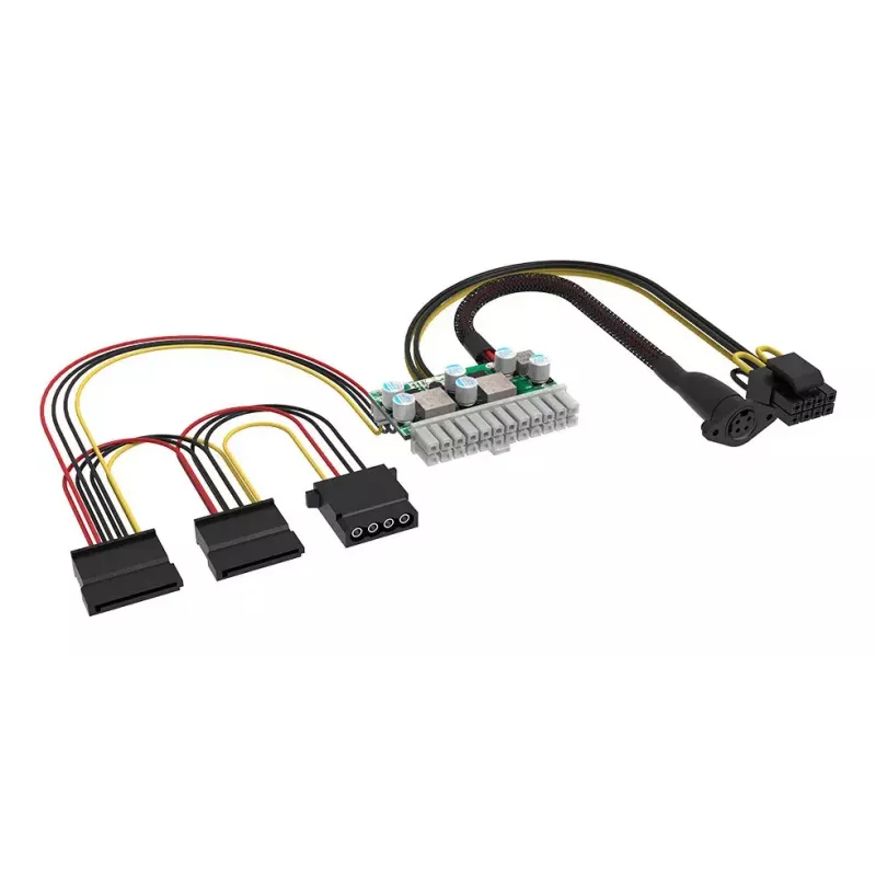 Akasa 150W nuolatinės srovės į ATX adapteris 12V 180W įvairiaspalvis