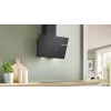 Bosch 2 serijos DWK65DK60 viryklės gaubtas, tvirtinamas prie sienos, juodas, 430 m³/h
