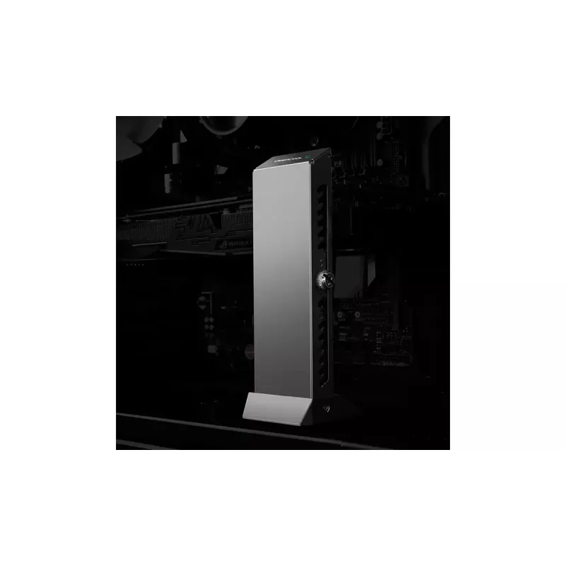 Grafinės plokštės laikiklis DeepCool GH-01 Universal, juodas, 52,6×60,6×163,7 mm