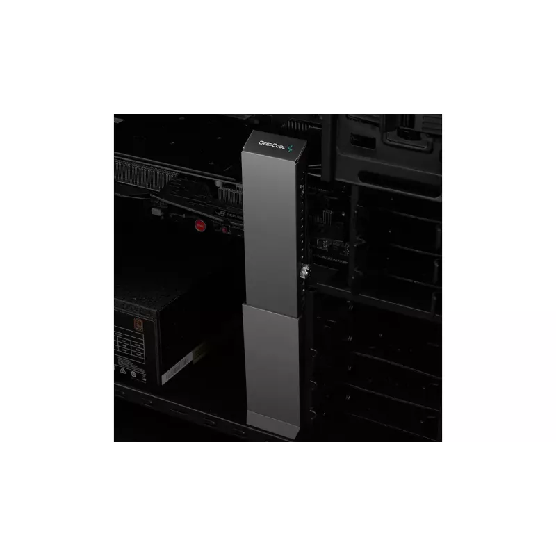 Grafinės plokštės laikiklis DeepCool GH-01 Universal, juodas, 52,6×60,6×163,7 mm