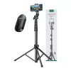 Savaime laikiklis UGREEN LP680 Bluetooth su nuotolinio valdymo pulteliu, ištraukiamas iki 1,7 m, maksimalus aukštis 180 cm, universalus suderinamumas, juodas