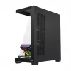PC mid-tower korpusas MODECOM VOLCANO STELLAR PLUS ARGB MIDI, 5 priekiniai ventiliatoriai, grūdintas stiklas, USB-C