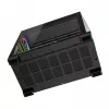 PC mid-tower korpusas MODECOM VOLCANO STELLAR PLUS ARGB MIDI, 5 priekiniai ventiliatoriai, grūdintas stiklas, USB-C