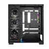 PC mid-tower korpusas MODECOM VOLCANO STELLAR PLUS ARGB MIDI, 5 priekiniai ventiliatoriai, grūdintas stiklas, USB-C