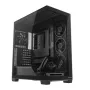 PC mid-tower korpusas MODECOM VOLCANO STELLAR PLUS ARGB MIDI, 5 priekiniai ventiliatoriai, grūdintas stiklas, USB-C