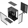 PC korpusas MODECOM VOLCANO STELLAR PLUS MIDI Juoda — midi bokštas ATX, grūdintas stiklas, USB-C, palaiko iki 420 mm GPU