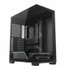 PC korpusas MODECOM VOLCANO STELLAR PLUS MIDI Juoda — midi bokštas ATX, grūdintas stiklas, USB-C, palaiko iki 420 mm GPU