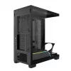 PC korpusas MODECOM VOLCANO STELLAR PLUS MIDI Juoda — midi bokštas ATX, grūdintas stiklas, USB-C, palaiko iki 420 mm GPU