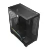PC korpusas MODECOM VOLCANO STELLAR PLUS MIDI Juoda — midi bokštas ATX, grūdintas stiklas, USB-C, palaiko iki 420 mm GPU