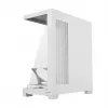 PC korpusas MODECOM VOLCANO STELLAR PLUS MIDI WHITE — Midi Tower, microATX, grūdintas stiklas, USB-C, palaiko GPU 420 mm